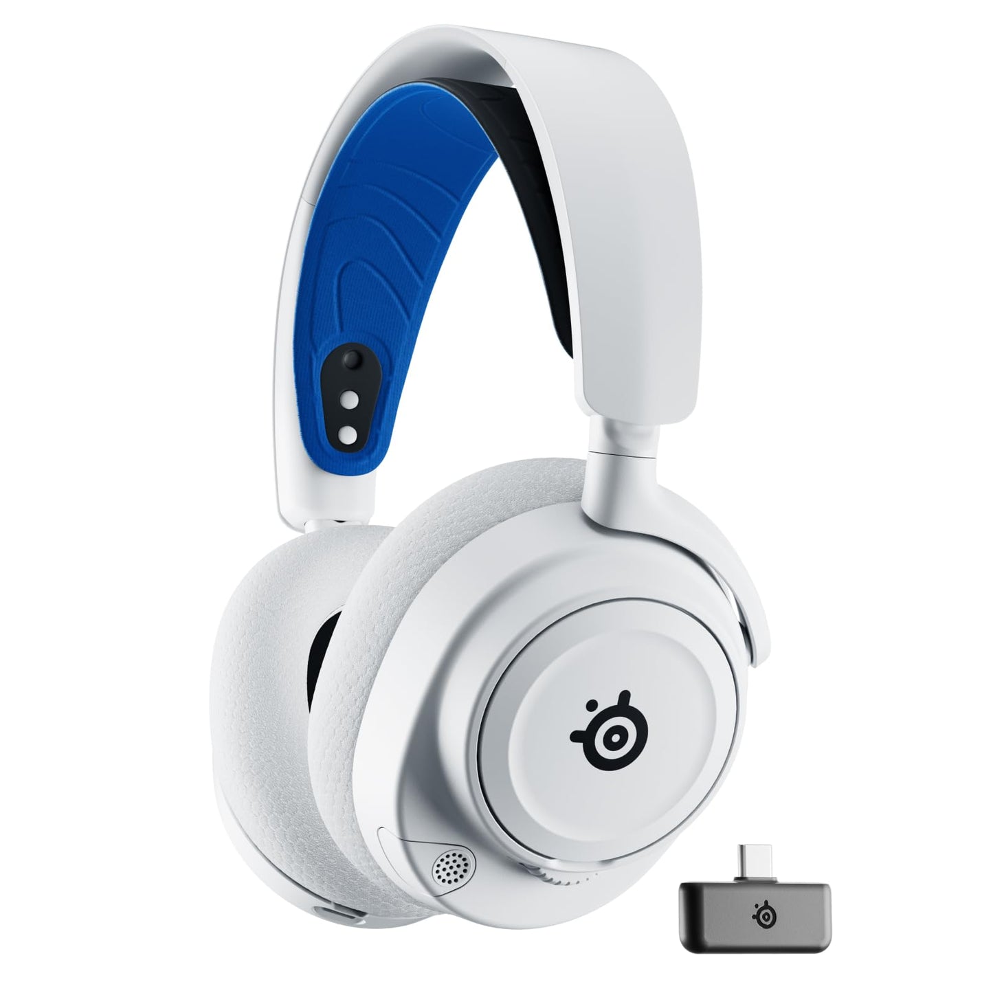 SteelSeries Arctis Nova 7P Wireless - Multi-Platform Gaming Headset - PlayStation, PC, VR - Custom HiFi Drivers - 2.4GHz + Bluetooth - 38h Battery - USB-C - Retractable Microphone - 61561