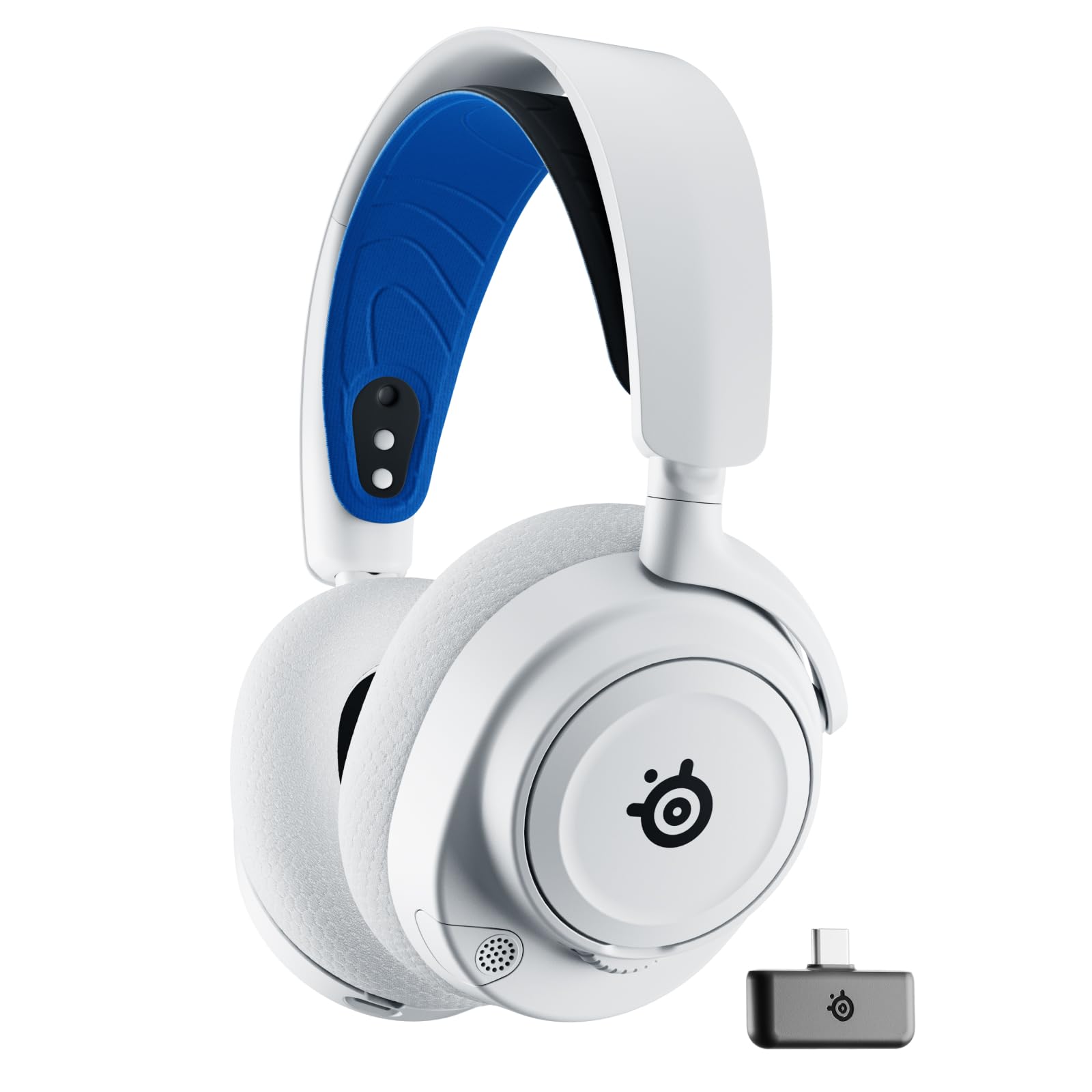 SteelSeries Arctis Nova 7P Wireless - Multi-Platform Gaming Headset - PlayStation, PC, VR - Custom HiFi Drivers - 2.4GHz + Bluetooth - 38h Battery - USB-C - Retractable Microphone - 61561