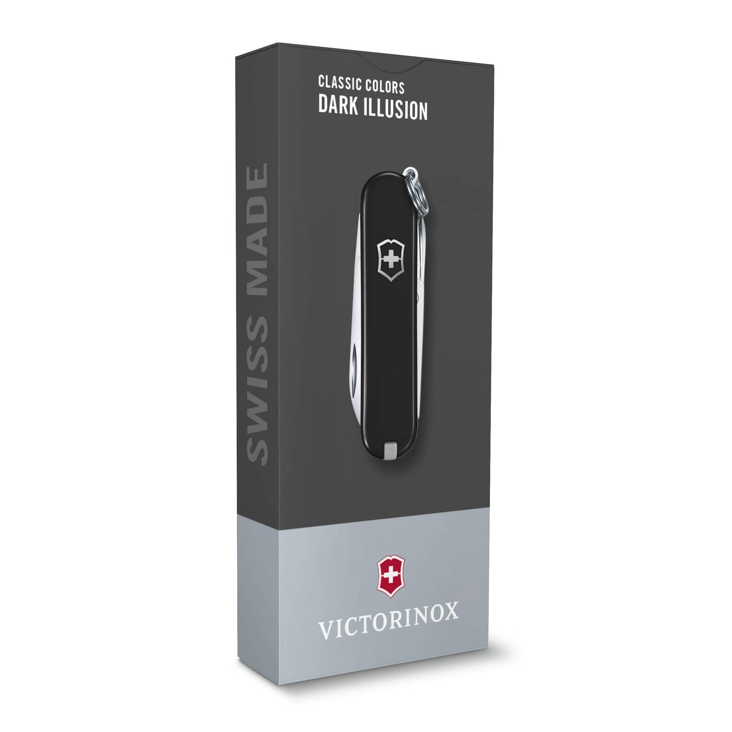 Victorinox Swiss Army Knife, Small, Classic SD, Multitool, Swiss Army Knife, Gift, 7 Functions, Blade, Nail File, Black - 0.6223.3G