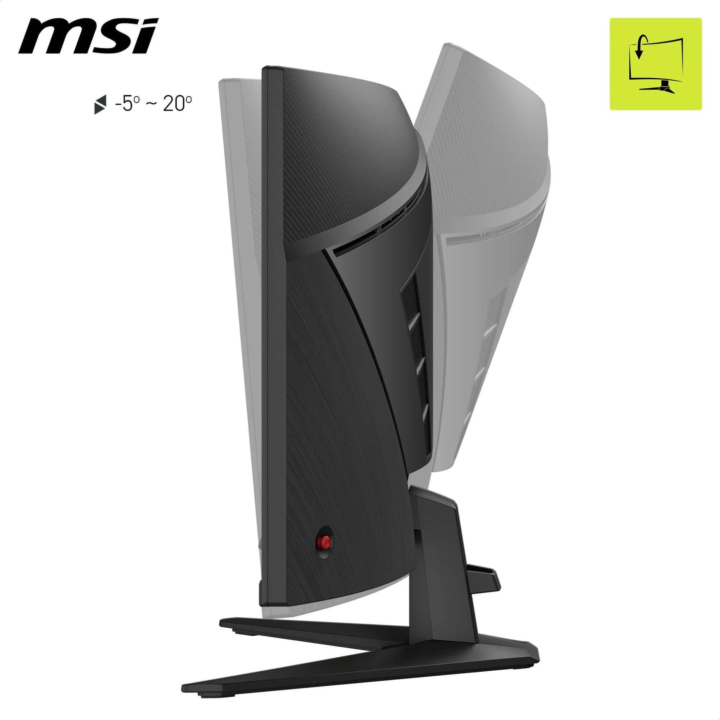 MSI MAG 346CQ 34-inch UWQHD Curved Gaming Monitor, 3440 x 1440, 1500R, VA, 180Hz, 1ms, HDR Ready, Eye Care, HDMI 2.0b, DP 1.4a, Frame-Less Design, Tiltable, Vesa compatible, Black - 9S6-3DD71M-011