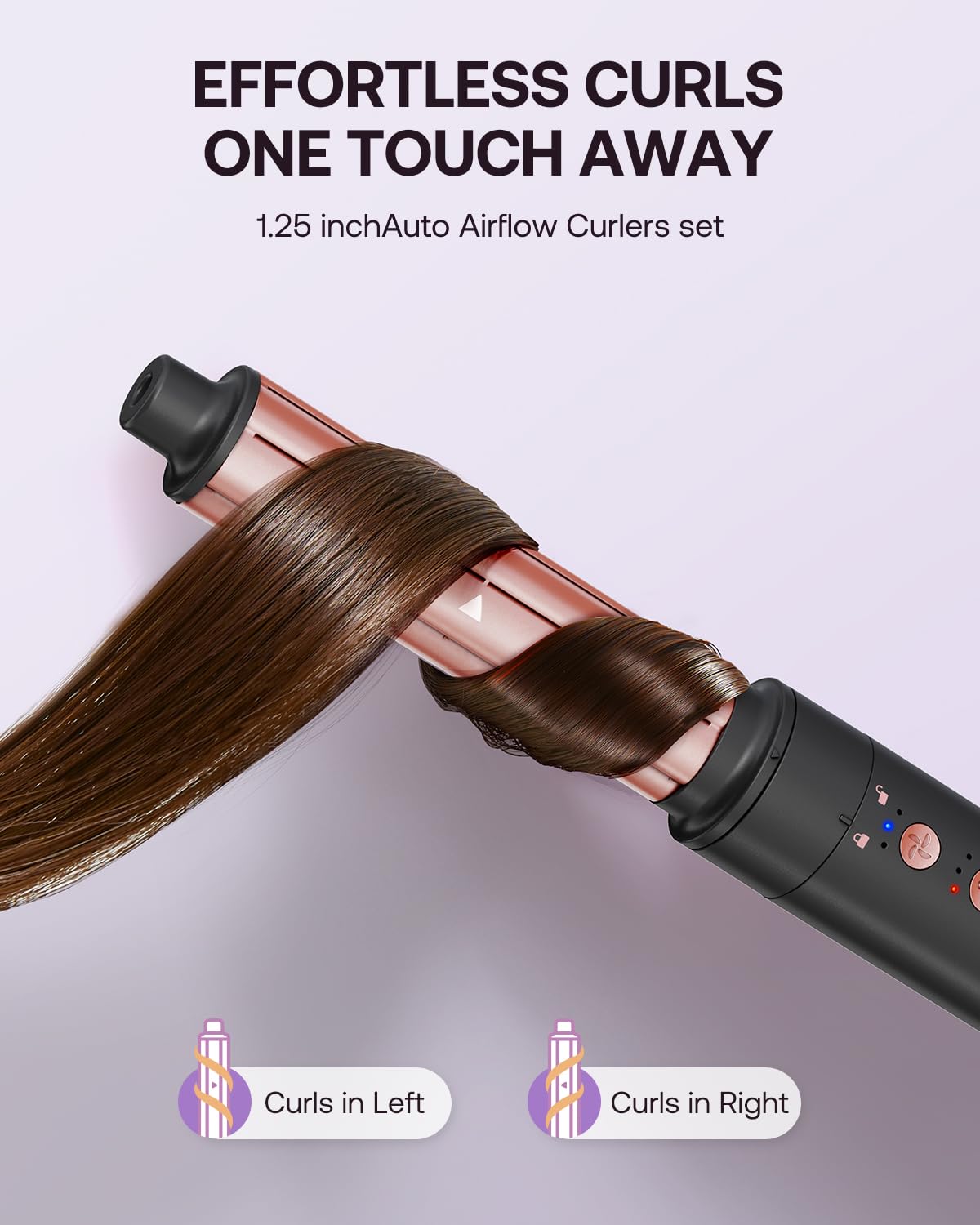 Hair styler 5 in 1 BESTOPE PRO - 110,000 RPM high-speed ion travel hair dryer, multi-hair styler set, for volumizing professional hair stylers, automatic air curling iron - MS-D13A