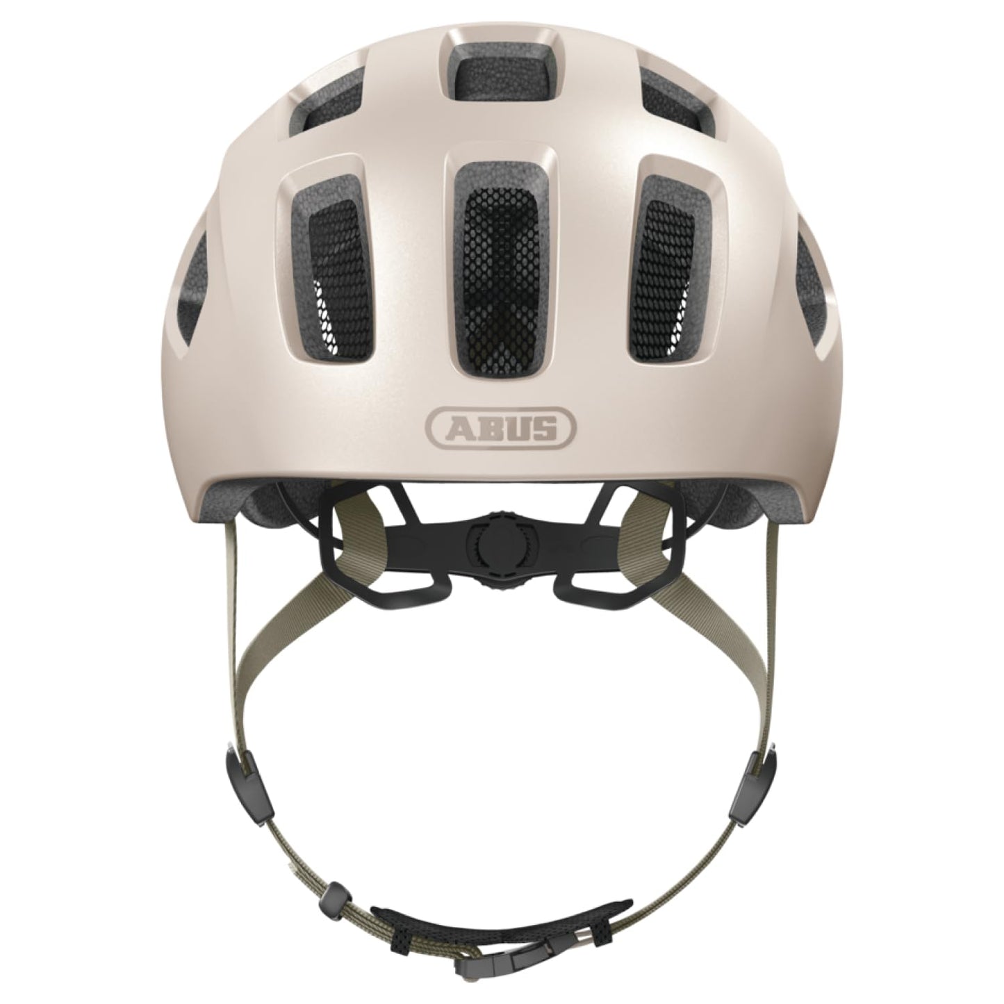 ABUS Youn-I 2.0 bicycle helmet - with light for children, teenagers and young adults - for girls and boys - beige, size M - 40157