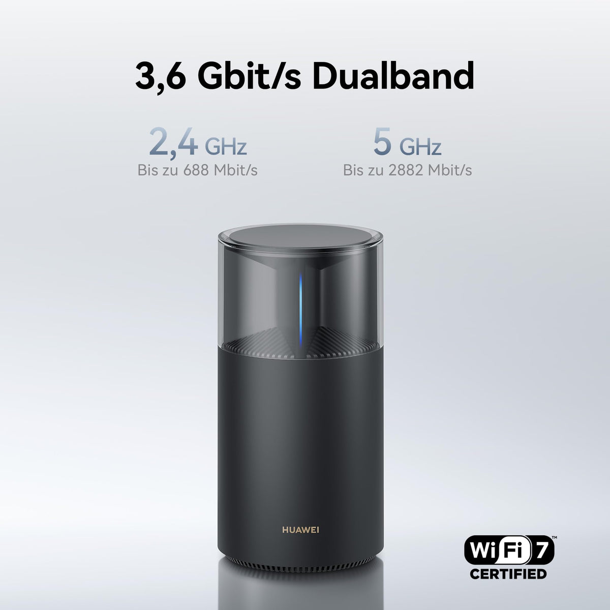 HUAWEI WiFi Mesh X1 Pro Router, 3.6 Gbit/s, Dualband WLAN 7, 1 Pack - PANGU1-BE32A-20