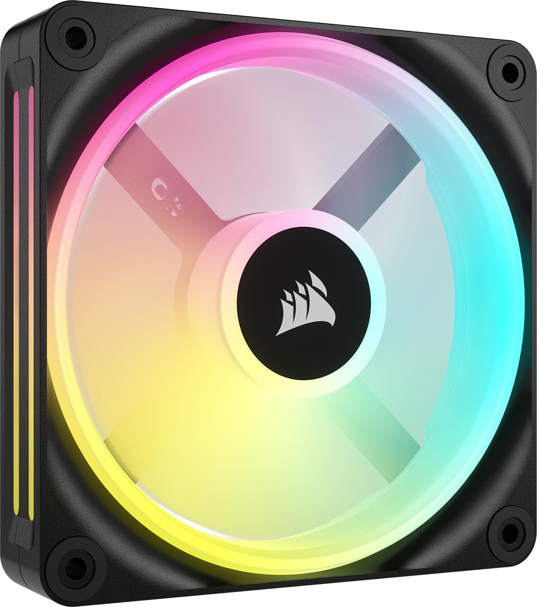Corsair iCUE LINK QX120 RGB 120mm Magnetic Dome RGB Fan - Black - CO-9051001-WW
