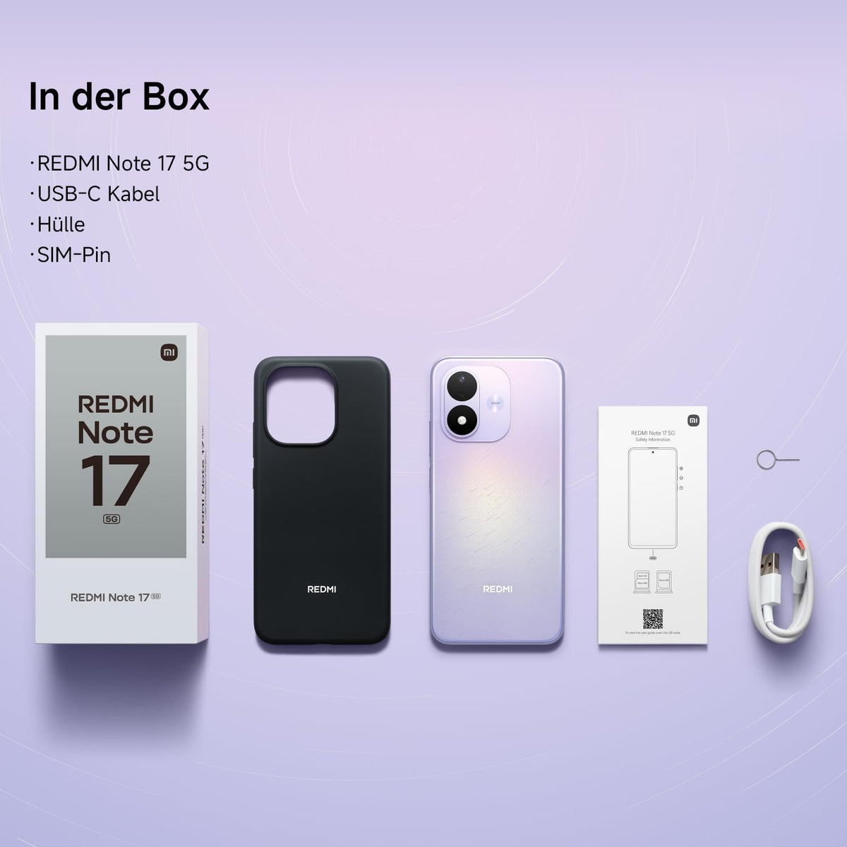 Xiaomi REDMI Note 17 5G, Smartphone 6+256 GB, Sky Teal, 7700 mAh Akku