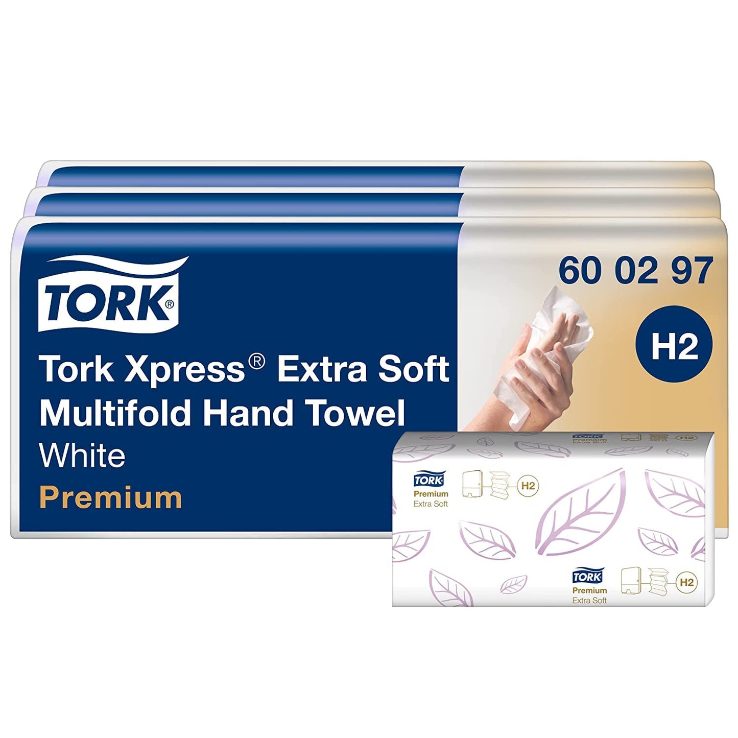 Tork Xpress Multifold Towels White H2, extra soft, 21 × 100 towels, 600297 - 600297-TRP