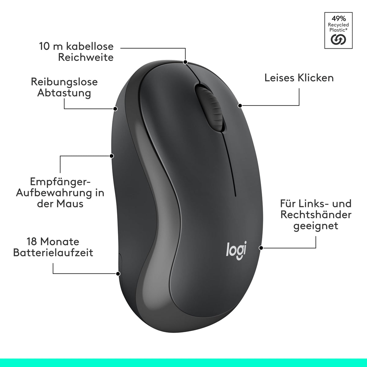 Logitech MK295 Silent Wireless Keyboard-Mouse Set - 8551681