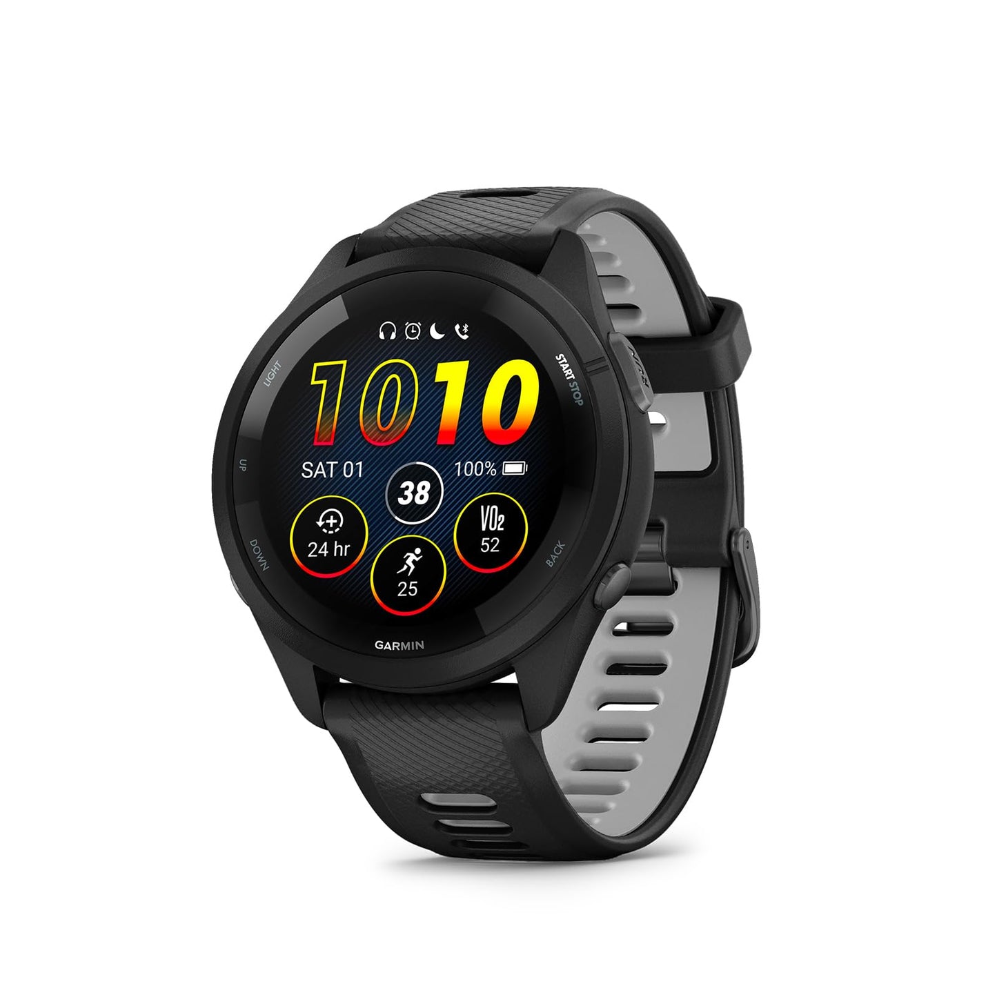 Garmin Forerunner 265 46mm - running watch, 1.3" AMOLED display, 13 days battery life, 30+ sports apps, training analysis, special running functions, training readiness, extended sleep functions, music - 010-02810-00