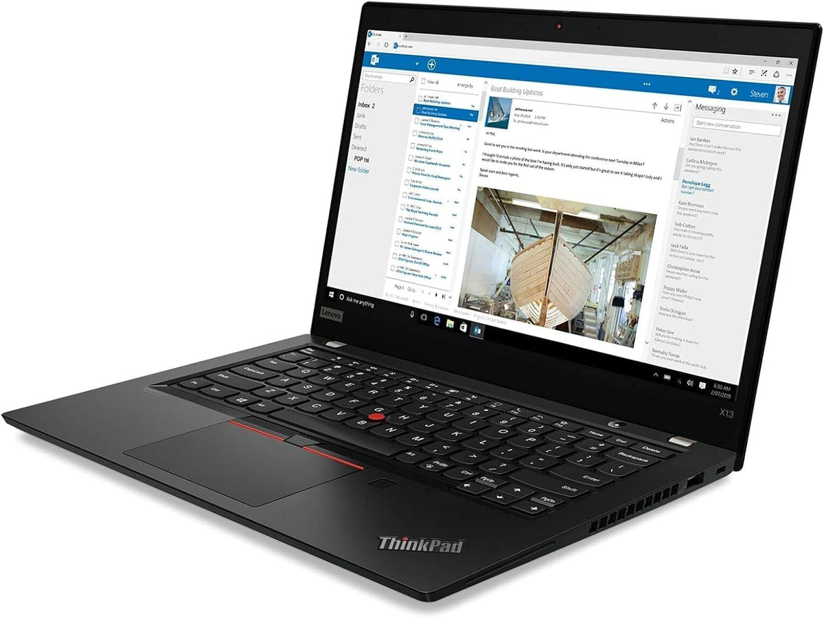 Lenovo ThinkPad X13 Gen 1 Laptop de afaceri, notebook FHD de 13,3 inch, Intel Core i5-10210U, 8GB RAM, 256GB SSD, tastatură japoneză, Windows 11 Pro (refurbished)