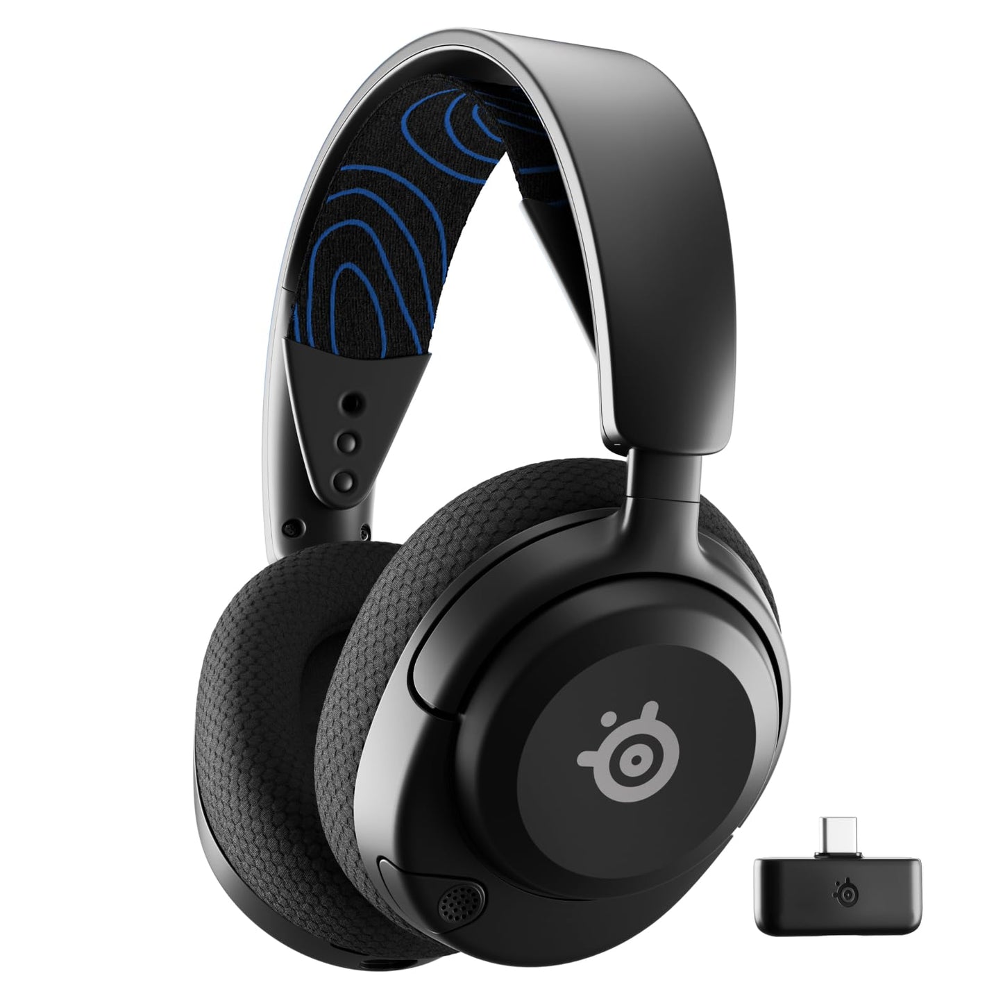 SteelSeries Arctis Nova 5P Wireless PS5 Gaming Headset - For PS5, PC, Mobile Phone - Magnetic Neodymium Drivers - 100+ Audio Presets - 60 Hours Battery Life - 2.4 GHz or BT-ClearCast Gen2.X Mic - 61673