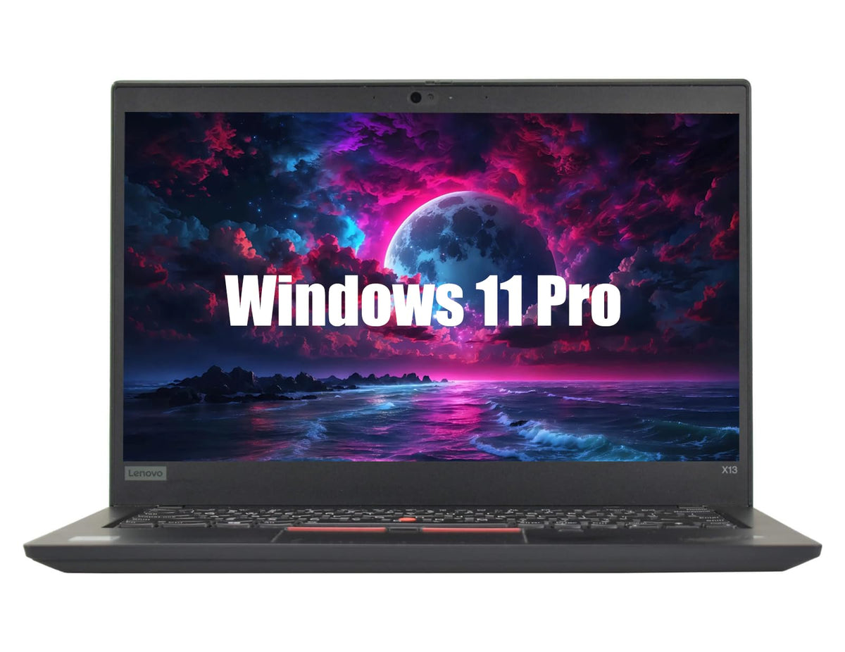 Lenovo ThinkPad X13 Gen 1 Laptop de afaceri, notebook FHD de 13,3 inch, Intel Core i5-10210U, 8GB RAM, 256GB SSD, tastatură japoneză, Windows 11 Pro (refurbished)