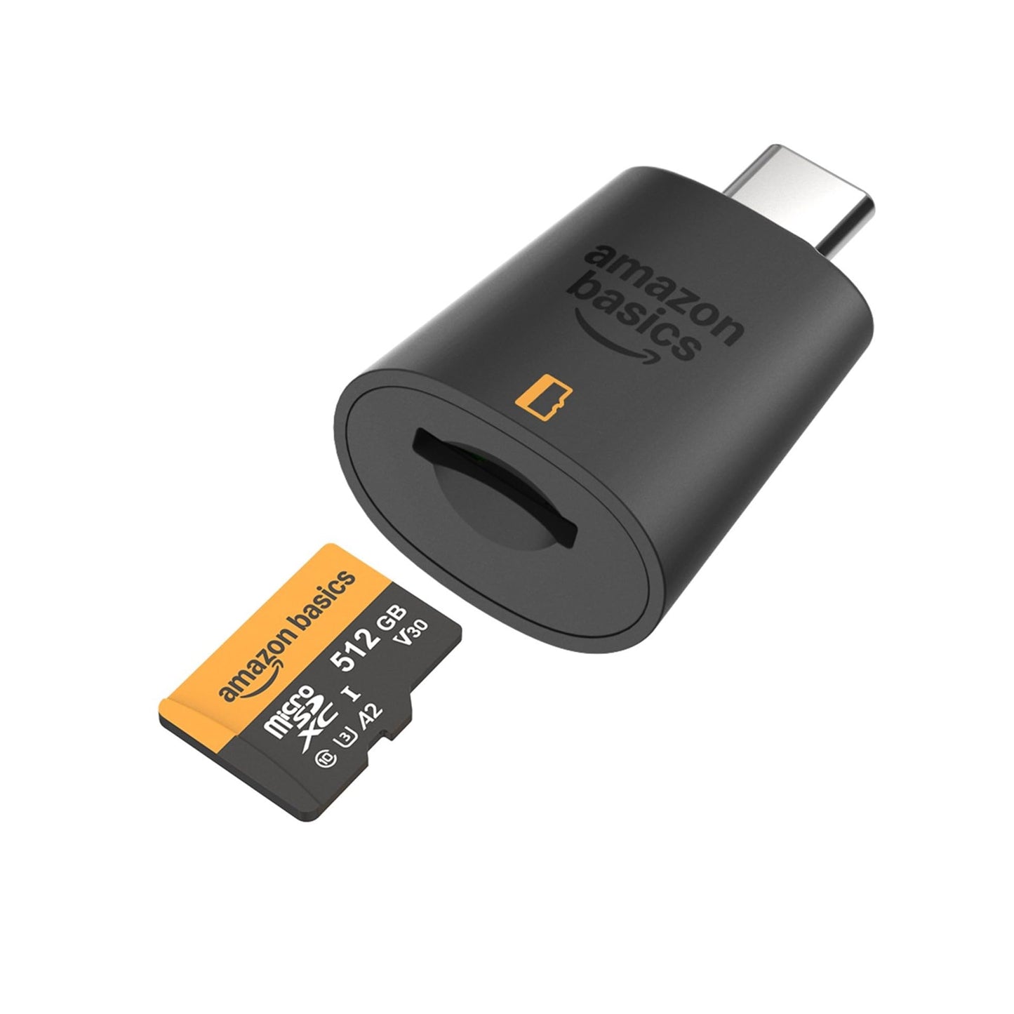 Amazon Basics 512GB microSDXC Card with Adapter, Read Speed up to 200MB/s, Pack of 1 - LSMICRO512GU3-H