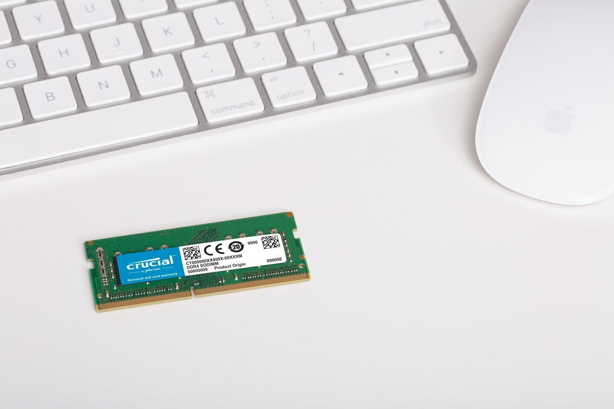 Crucial CT16G4S24AM 16GB Memory (DDR4, 2400 MT/s, PC4-19200, Dual Rank x8, SODIMM, 260-Pin for Mac), Green