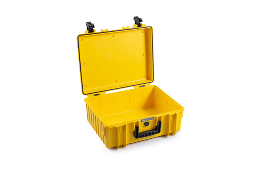 B&W International multi-purpose case Outdoor 6000 (PP.326) yellow - empty case - waterproof (IP67), dustproof, impact-resistant, extremely robust - 6000/Y