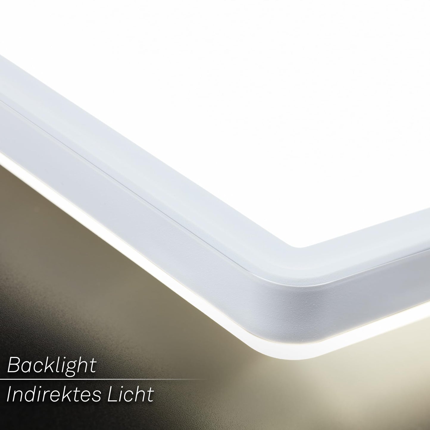 BRILONER - LED ceiling lamp 98cm with indirect light, 3 cm flat, 36W, 4800lm, neutral white light, lamp, ceiling light, living room lamp, LED panel, kitchen lamp, ceiling lighting, 98x20x3 cm, white - 7519416