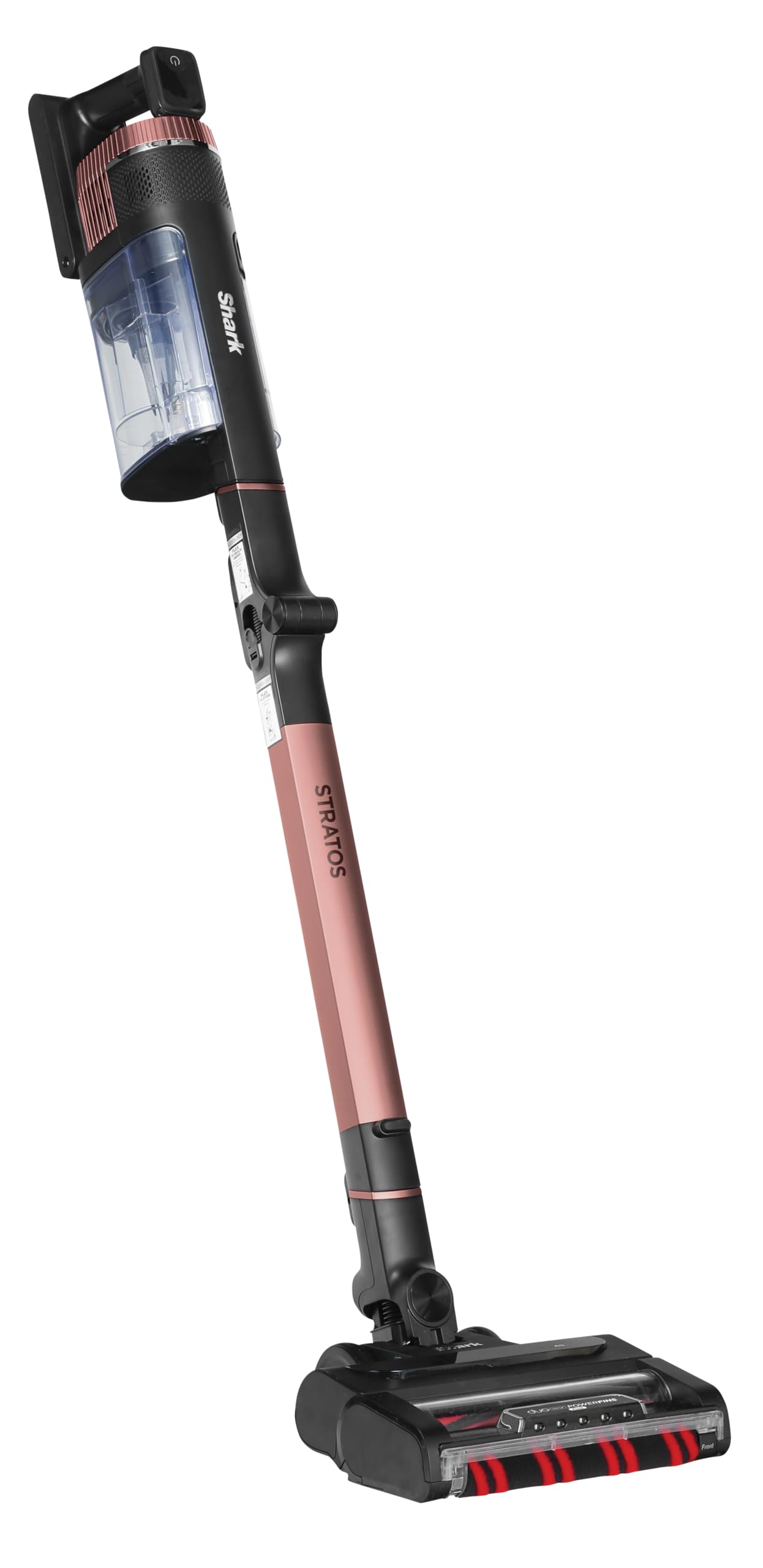 Shark Stratos cordless cordless vacuum cleaner, PowerFins Plus, 60 min runtime, anti-hair wrap & CleanSense IQ wireless vacuum cleaner, crevice & multi-surface attachments, rose gold/anthracite, IZ400EU
