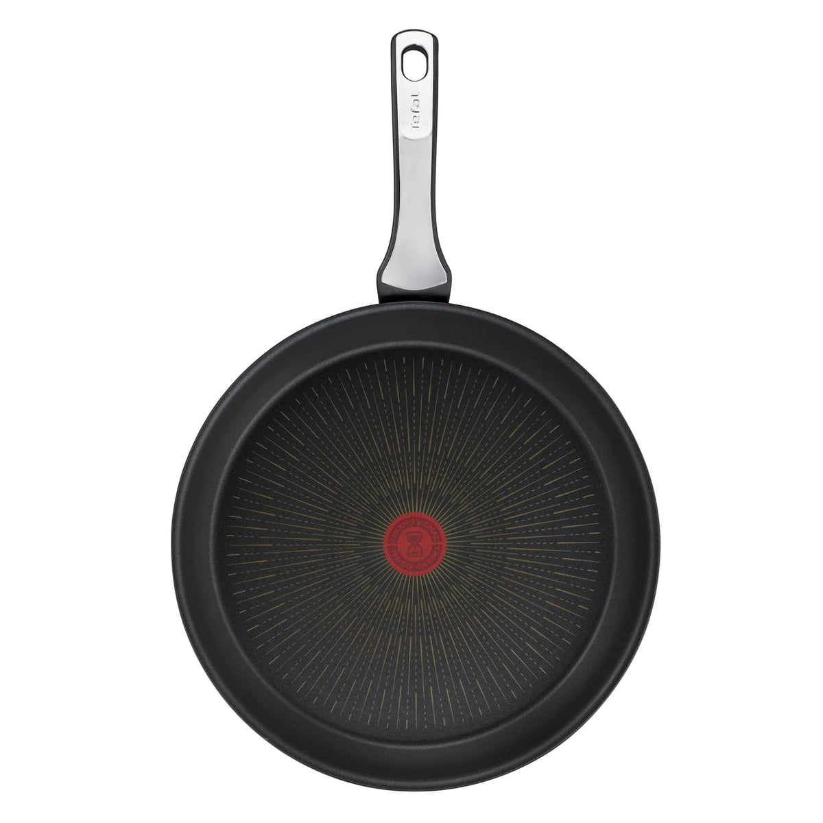 Tefal Unlimited On Frying Pan 28cm High Edge, Induction Pan with Scratch-Resistant Titanium Non-Stick Coating, Thermo-Signal for Ideal Cooking Temperature, Suitable for All Types of Stoves, G25906