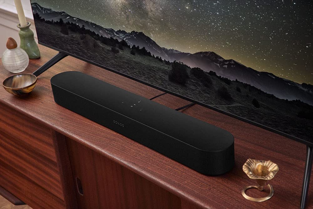 Sonos Beam (Gen 2) - Soundbar - wireless - Ethernet, Fast Ethernet, IEEE 802.11b/g/n/ac, black - BEAM2EU1BLK