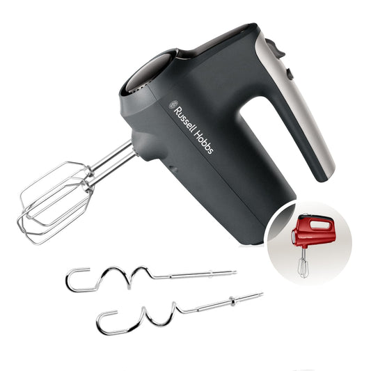 Mixer de mână Russell Hobbs, 5 viteze, 350 Watt, antracit - 27151