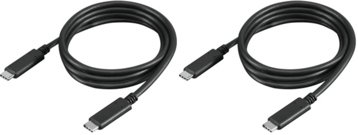 Lenovo USB-C Cable 1m, 4X90U90619, Compatible with Monitor (Pack of 2)