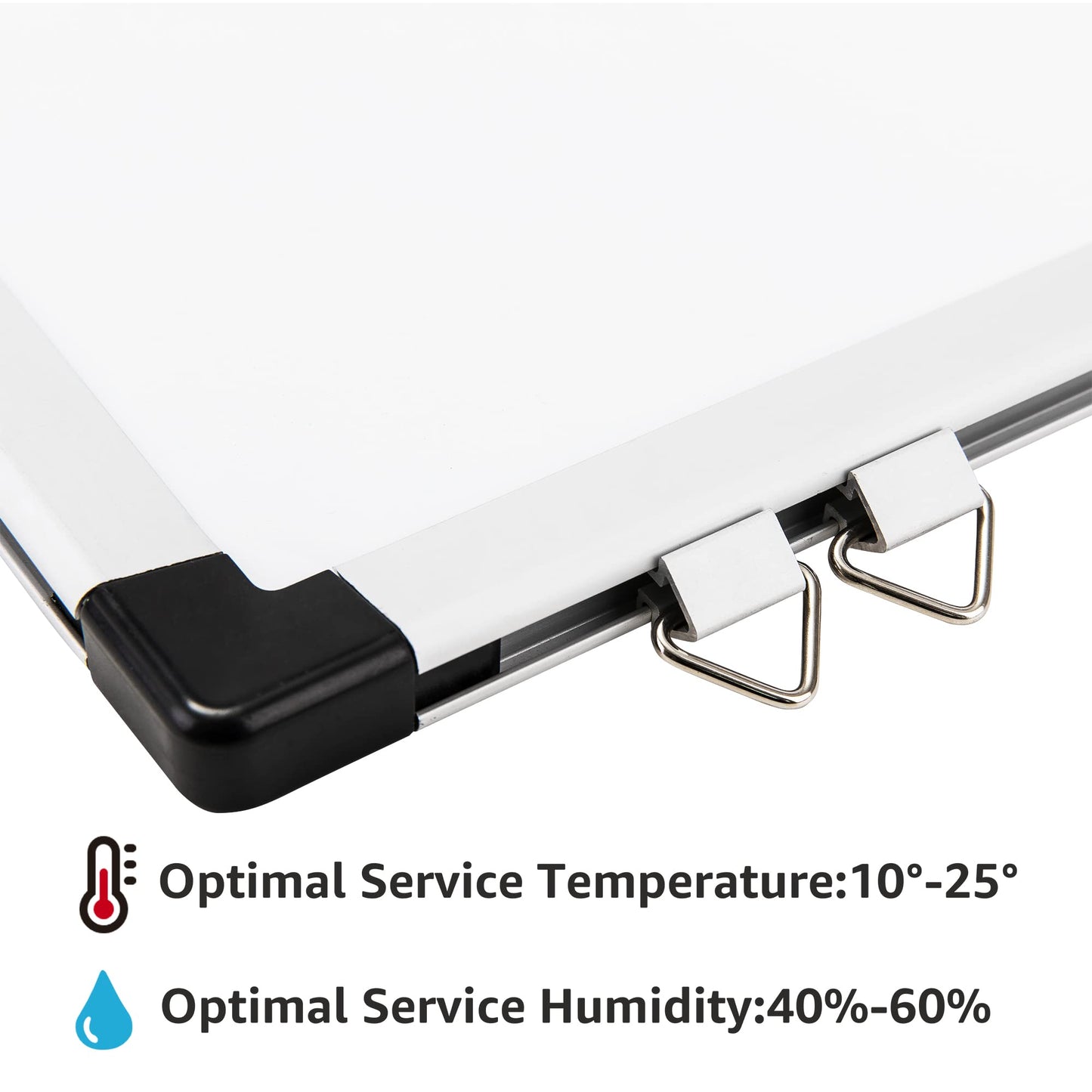 Amazon Basics magnetic whiteboard with aluminum frame, pen holder, 6 magnets, 1 eraser and 2 markers for office and home, wall mounting, dry wipeable, 240cm x 100cm - 1548964552