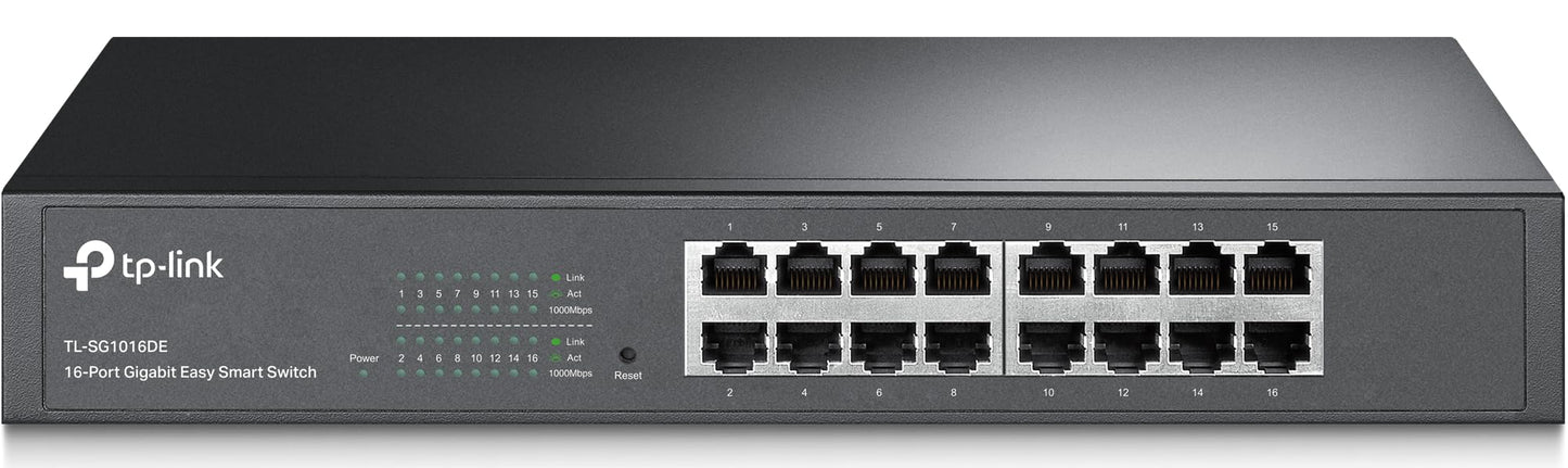 TP-Link Jetstream TL-SG1016DE - Switch - managed - 16 x 10/100/1000 - rack mountable