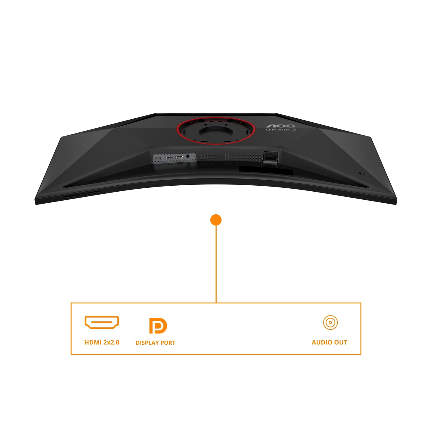 AOC CU34G4 34 inch curved, UW-QHD gaming monitor, 180Hz, Fast VA panel, 1ms GtG, HDR10, FreeSync Premium, height adjustment, (3440x1440 HDMI 2X 2.0 DP 1x 1.4) black