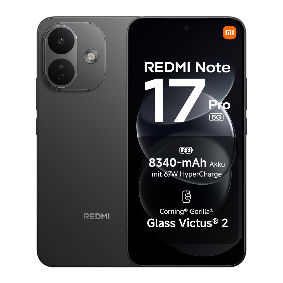 Xiaomi REDMI Note 17 Pro 5G, Smartphone 6+256 GB, Black, 8340 mAh Battery