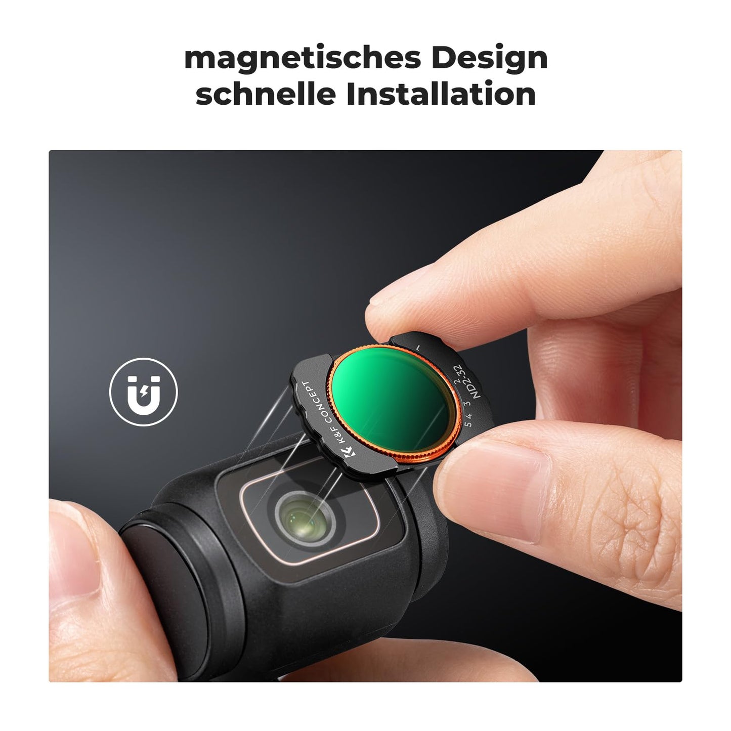 K&F CONCEPT FSD05 filter set compatible with DJI OSMO Pocket 4/3 - SKU.2148