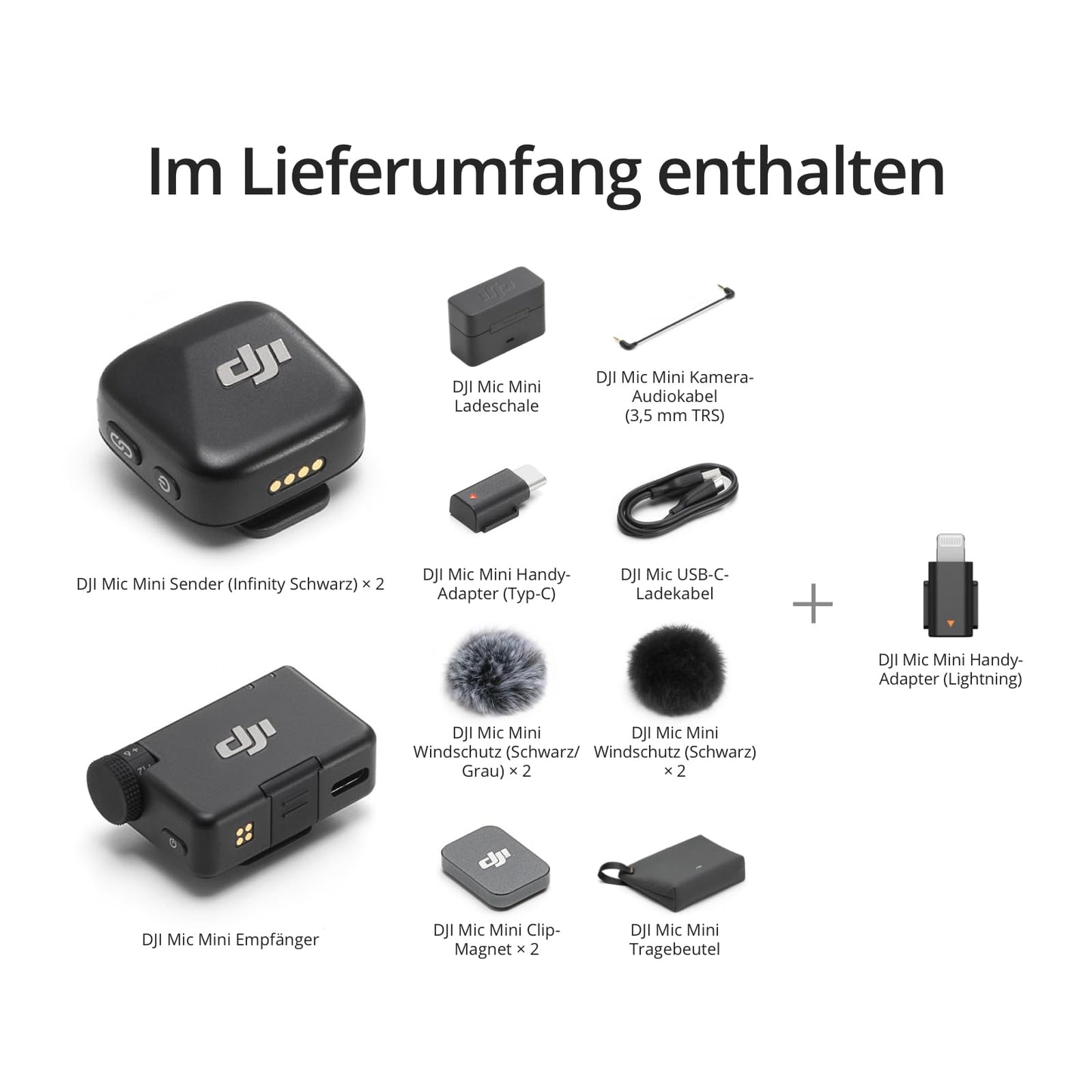DJI Mic Mini 2 TX + 1 RX + Charging Case