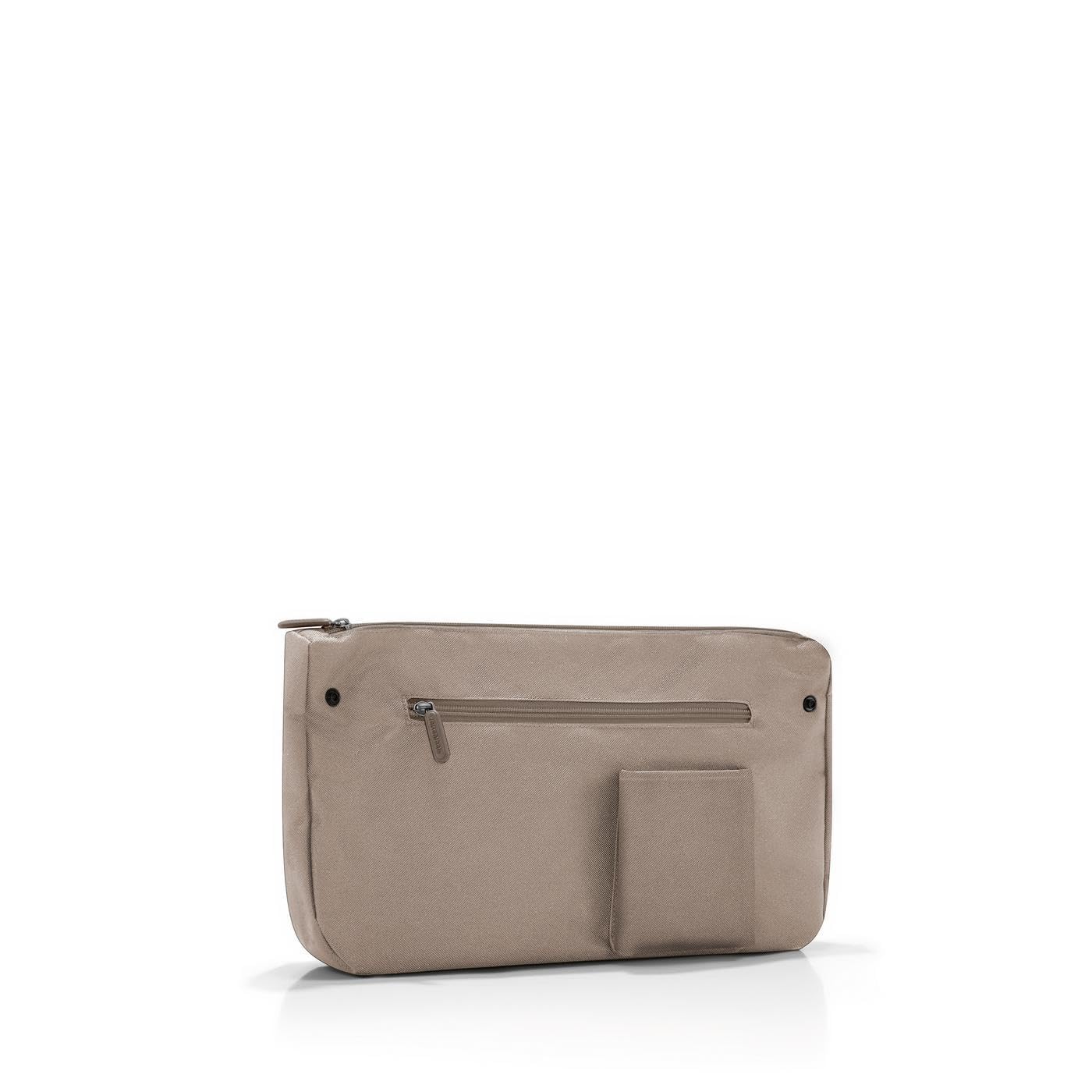 reisenthel loopshopper M summerstripes coffee – sturdy bag with practical compartments made from recycled PET bottles – elegance when shopping, lots of functionality included! - OS6056