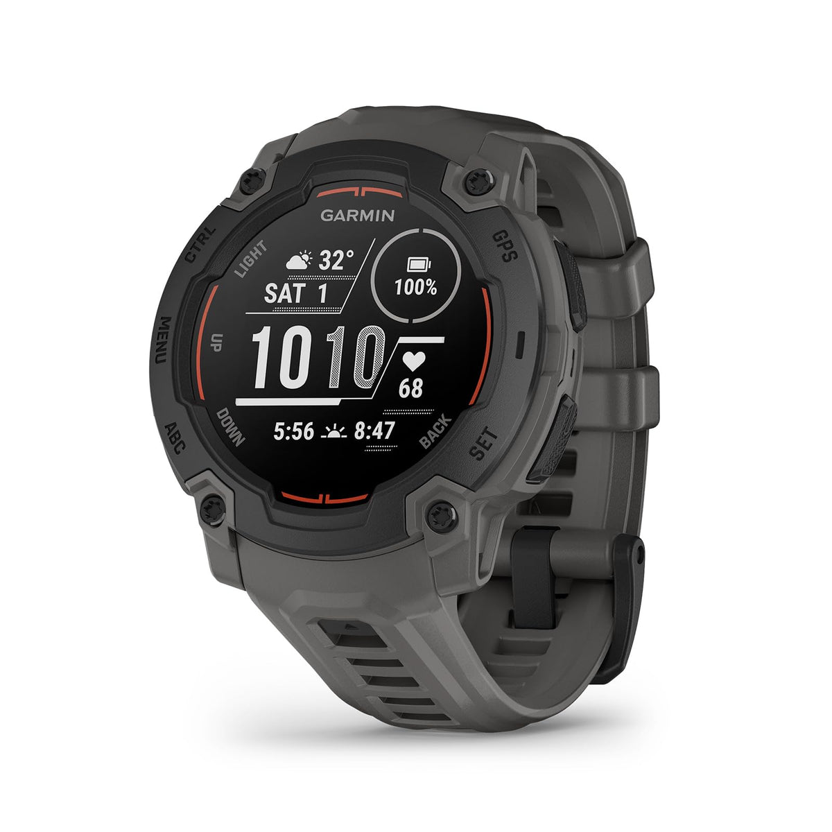 Garmin Instinct E 45mm – Ceas inteligent GPS pentru multisport, display de 0,9", autonomie de până la 16 zile, peste 60 de aplicații sportive, antrenor, recepție multi-satelit, notificări - 010-02933-00