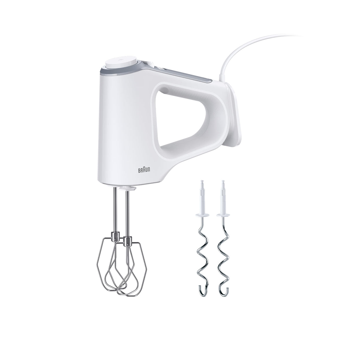 Braun MultiMix 3 - Mixer de mână cu 2 accesorii, 550 Watt, Alb - HM3200WH
