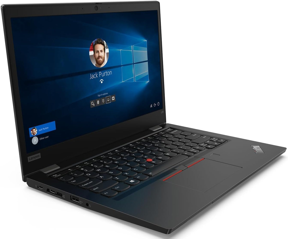 Lenovo Thinkpad L13 Gen 1 Laptop de afaceri, notebook de 13,3 inch, Intel Core i5-10310U, 16GB DDR4 RAM, 256GB SSD, tastatură QWERTY, Windows 11 Pro (reînnoit) - ThinkPad
