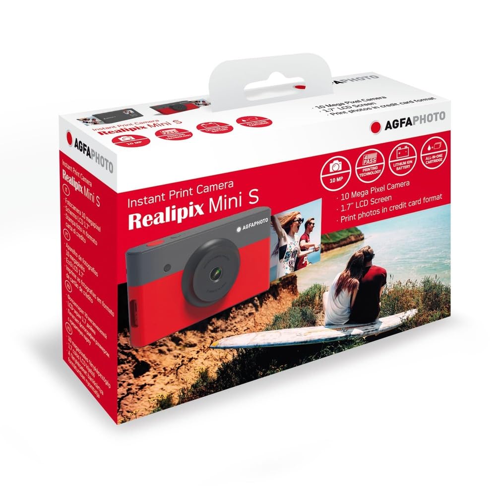 AgfaPhoto - Realipix - Instant Digital Camera with Printing - Thermal Sublimation - Bluetooth - AMS23RD