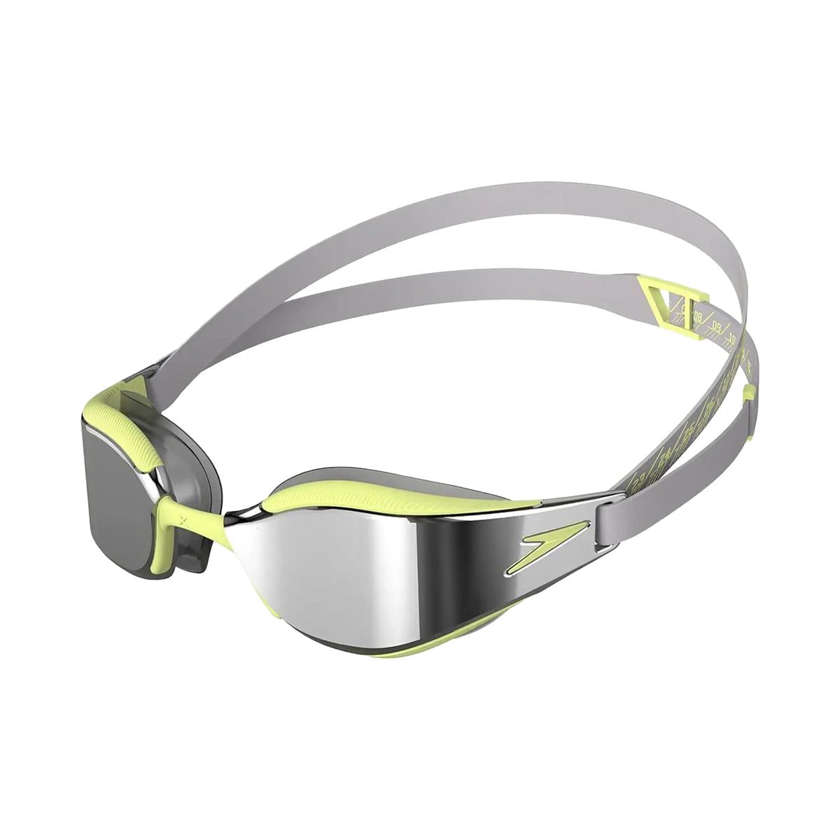 Speedo Unisex Adulți Fastskin Hyper Elite Ochelari de înot | Ochelari de înot pentru competiții | Performanță | Antrenament | Ochelari de înot hidrodinamici, Negru/Oxid Grey/Chrome, Mărime unică - 5053744613321