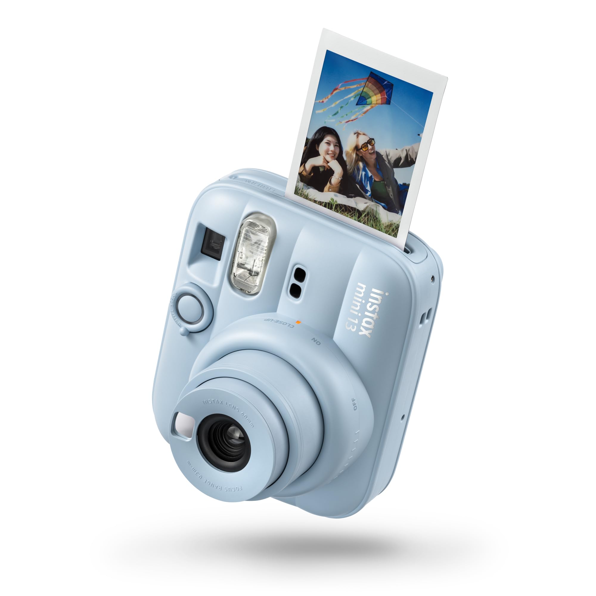 FUJIFILM instax mini 13™ instant camera for adults | Instant print camera for colorful, hands-on memories - selfie mirror, close-up mode & auto exposure | Frost Blue
