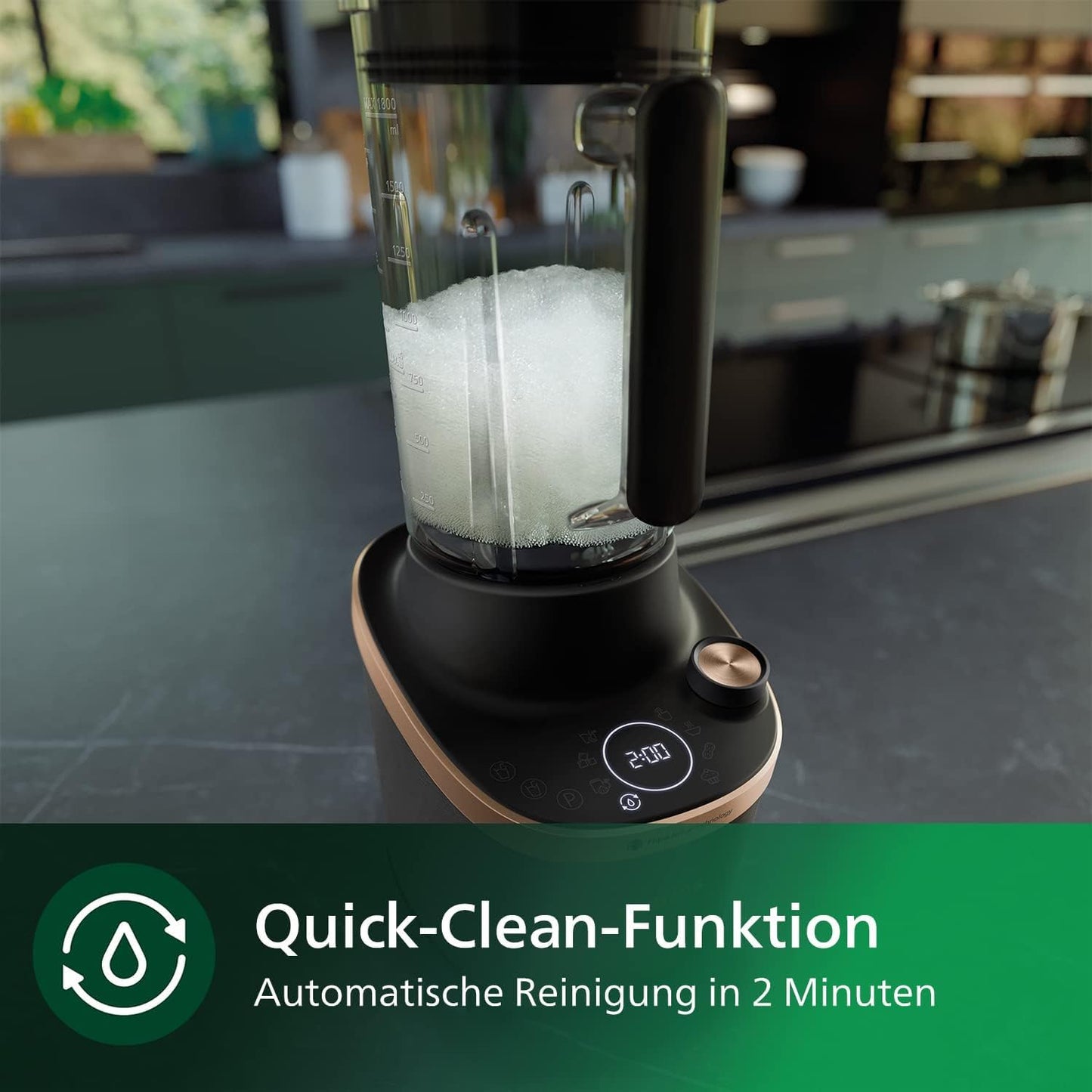 Philips Flip&Juice high-performance blender 7000 series with juicer module, Flip&Juice technology, ProBlend Ultra technology, HomeID app, 8 quick selection programs, quick cleaning function (HR3770/10)