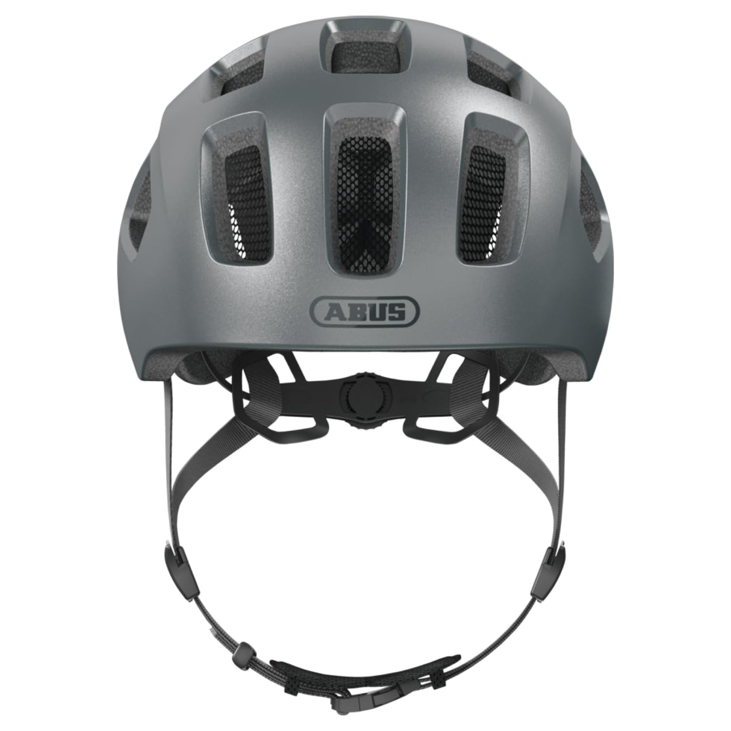 ABUS Youn-I 2.0 bicycle helmet - with light for children, teenagers and young adults - for girls and boys - silver, size S - 40157