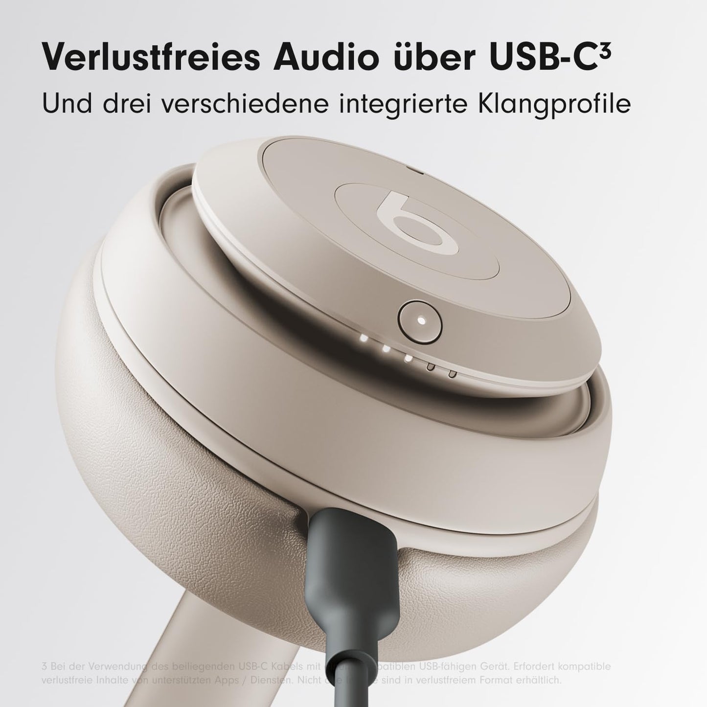Beats Studio Pro - Wireless Bluetooth Noise Canceling Headphones - Personalized 3D Audio, USB-C Lossless Audio, Apple & Android Compatibility, Up to 40 Hours Playback Time - Sandstone - MQTR3ZM/A