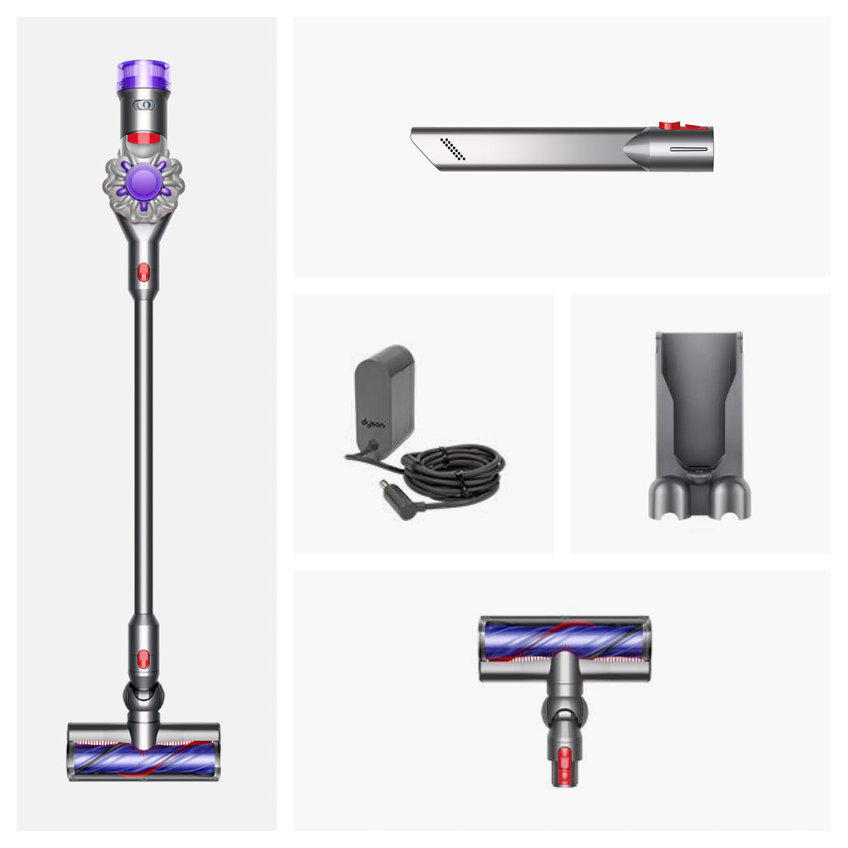 Aspirator fără fir Dyson V8 Origin, argintiu și nichel, 130 AW, Motorbar - SV25,