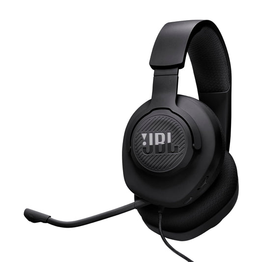 JBL Quantum 100M2 Wired Over-Ear Gaming Headset with JBL QuantumSOUND Signature, 3.5mm jack, multi-platform compatibility and detachable microphone with mute option, black - JBLQTUM100M2BLK