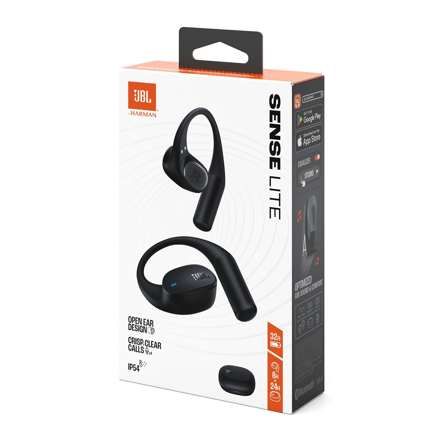 JBL Sense Lite, wireless open-ear headphones, black - JBLSENSELITEBLK