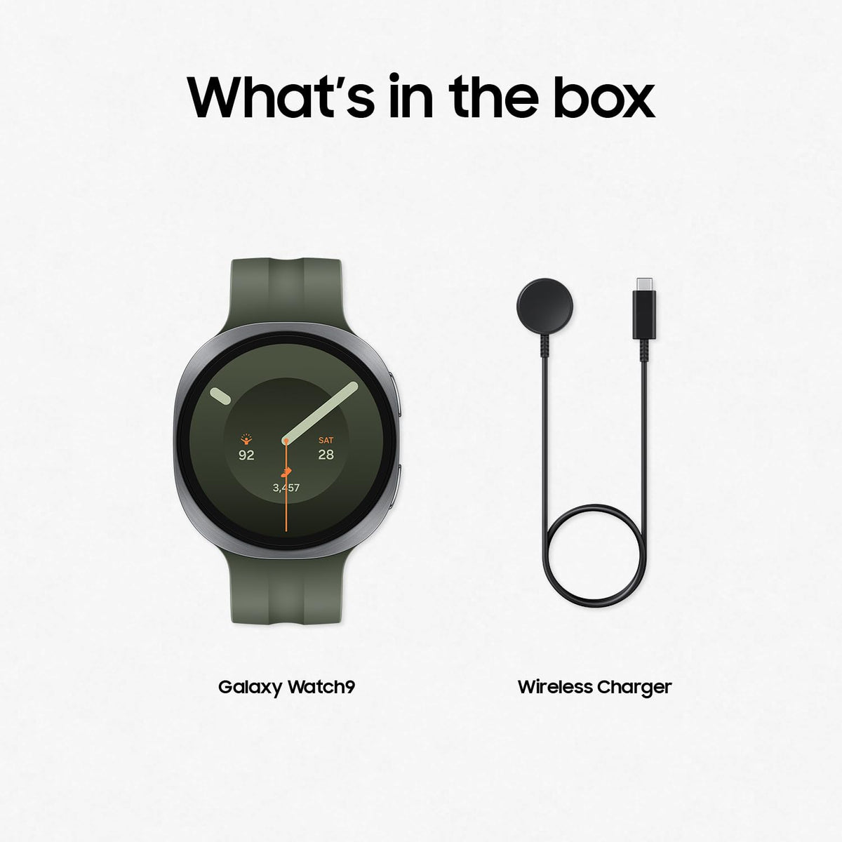 Samsung Galaxy Watch9 AI Smartwatch 44mm, Minimalist Design, Silver - SM-L355FZSAEUB