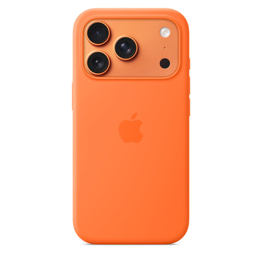Apple iPhone 17 Pro Silicone Case with MagSafe - Orange  - MGFE4ZM/A