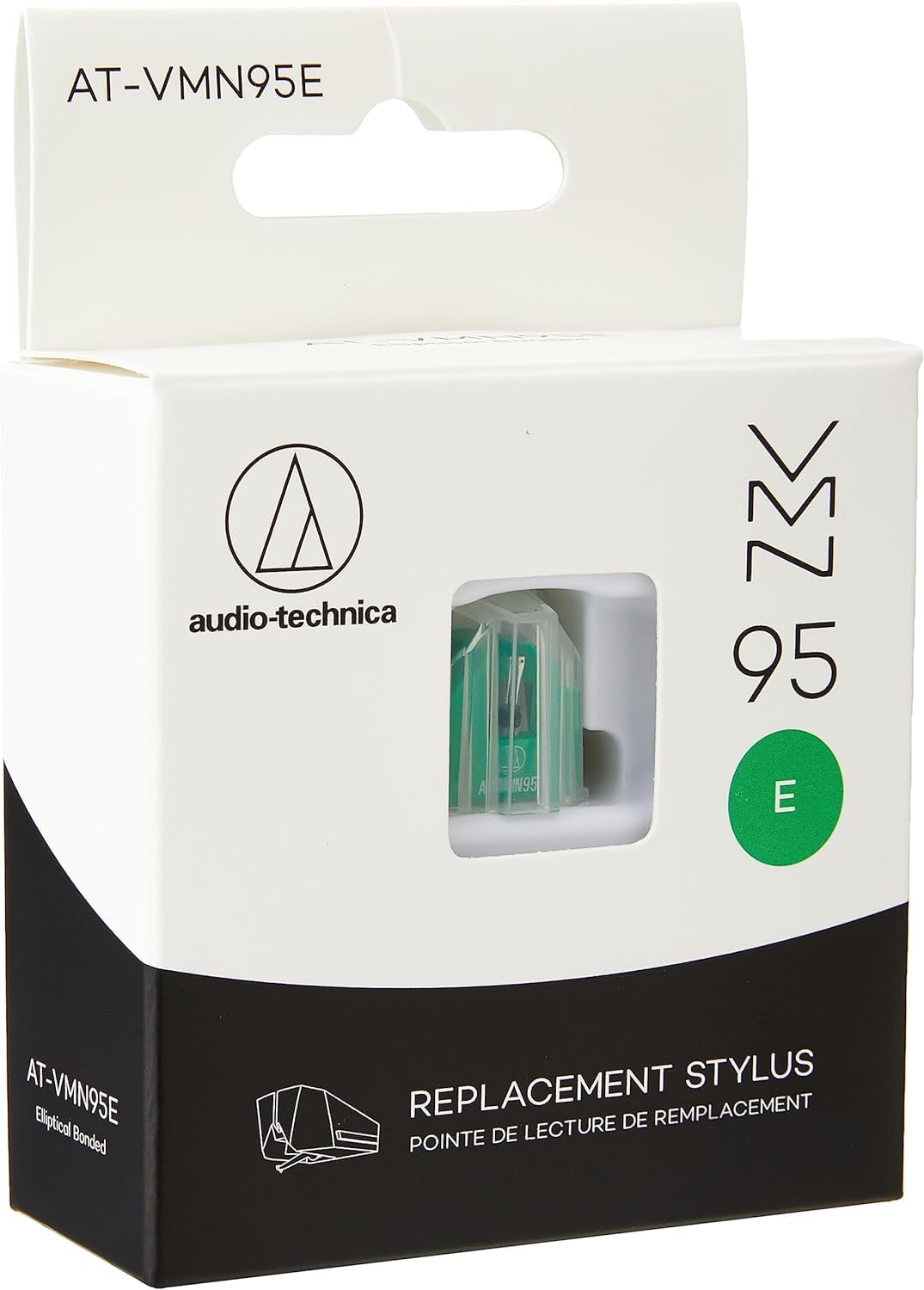 Audio-Technica VMN95E VM95 Series Replacement Needle Elliptical Green - AT-VMN95E