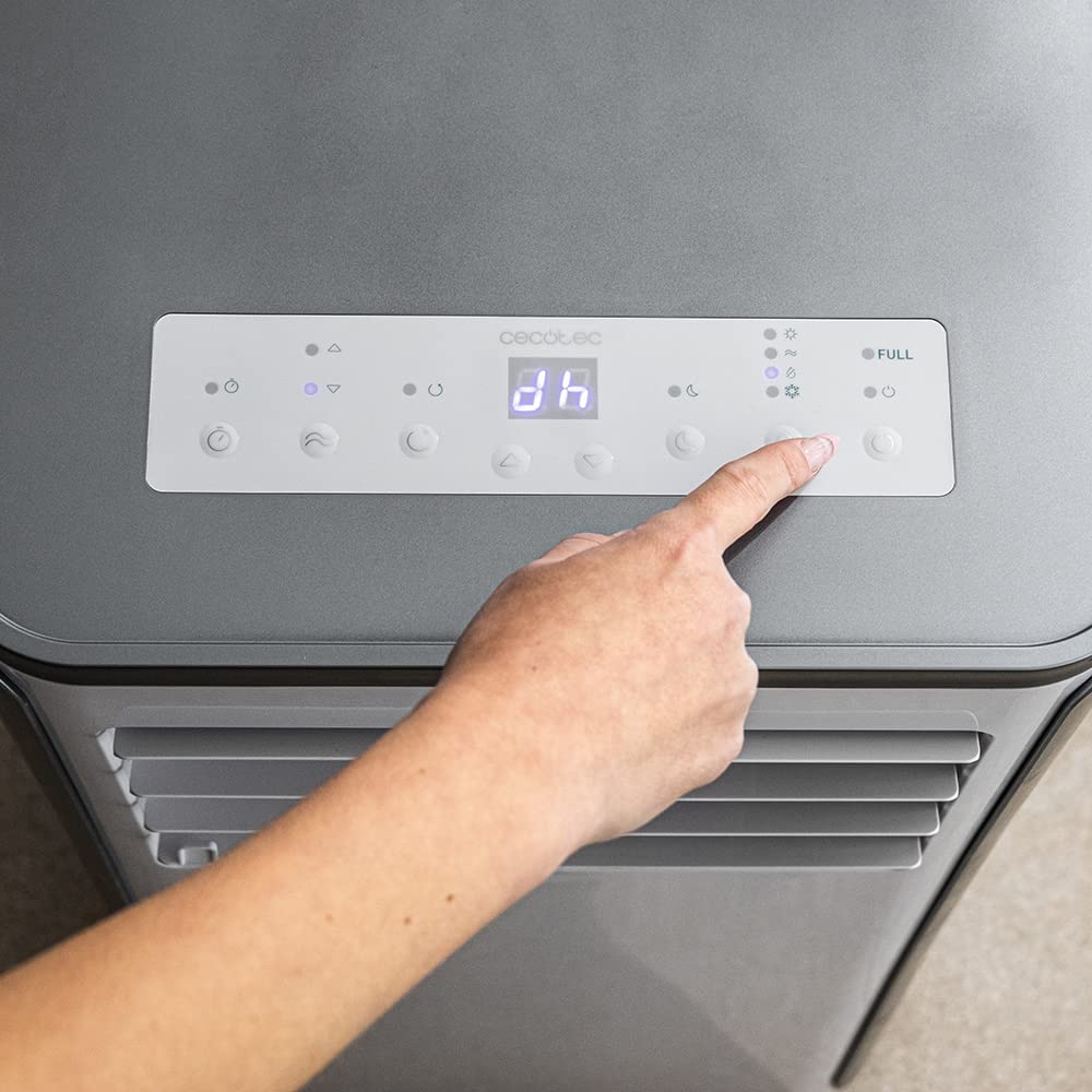Cecotec portable air conditioner with remote control and heat pump ForceClima 9400. 9000 BTU, LED display, 5 modes, dehumidification function, coverage 25 m² - 08174