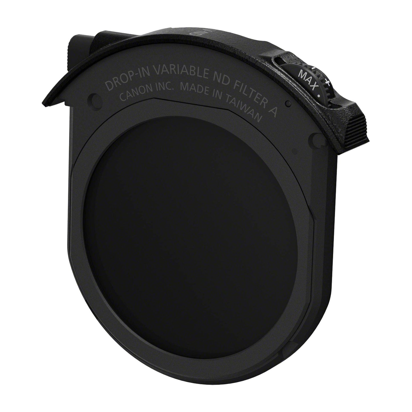 Canon bayonet adapter EF-EOS R with plug-in filter (V-ND: variable neutral density filter A), 3443C005, black