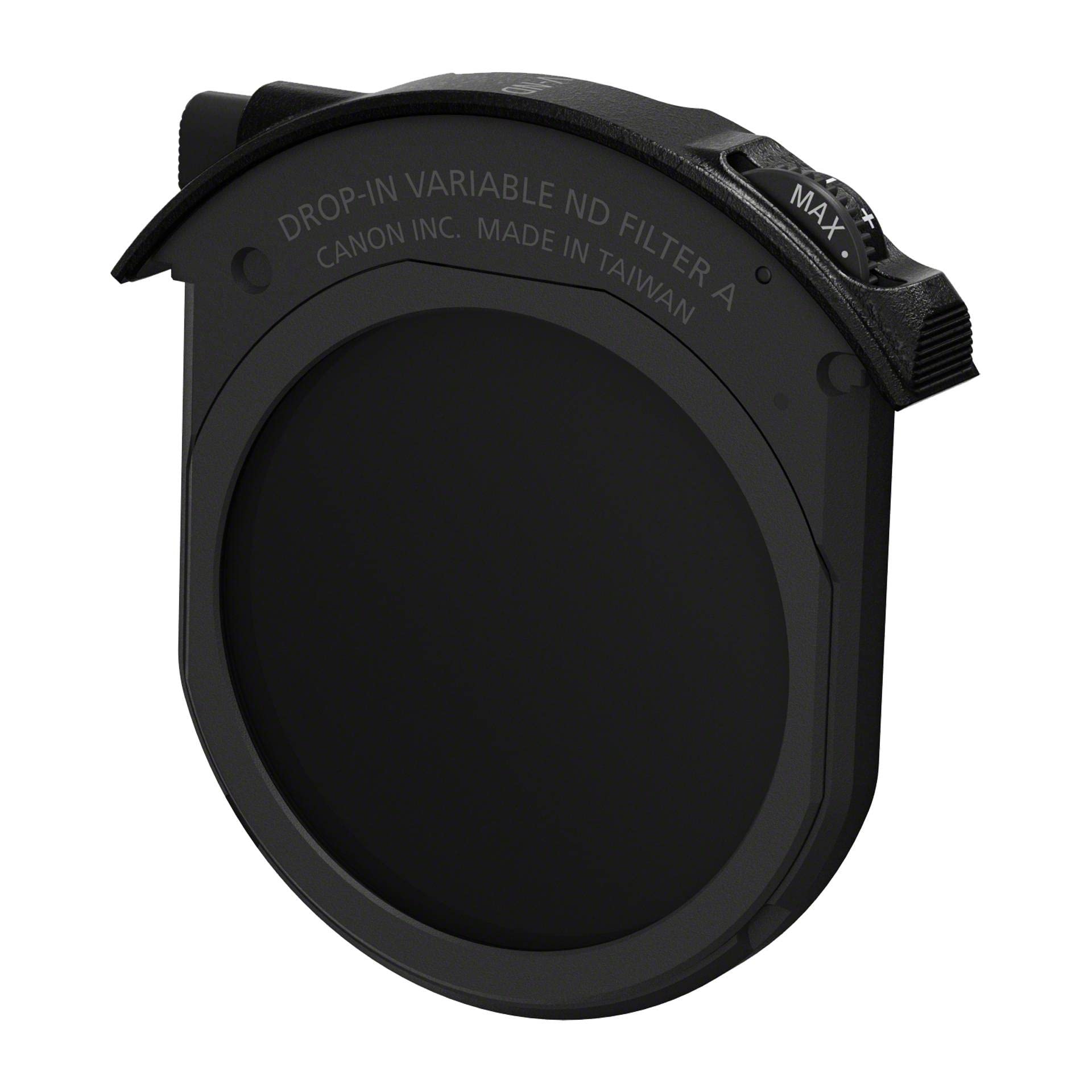 Canon bayonet adapter EF-EOS R with plug-in filter (V-ND: variable neutral density filter A), 3443C005, black