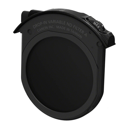 Canon bayonet adapter EF-EOS R with plug-in filter (V-ND: variable neutral density filter A), 3443C005, black